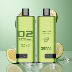 Lavie Cube 20000 Puffs Alves Vīnogu Ledus Vienreizējās lietošanas Vape 28ML 2%/5% Nikotīna