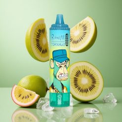 RandM Fumot Tornado 15000 Puffs Kiwi Pasiflora Guava Vienreizējās lietošanas Vape ar 25ml Šķidruma ietilpību un 0,9 Ohm Mesh tinumu