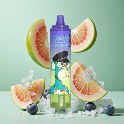 RandM Fumot Tornado 15000 Puffs Zilā ķiršeju burbuļu gumija 25ml 850mAh